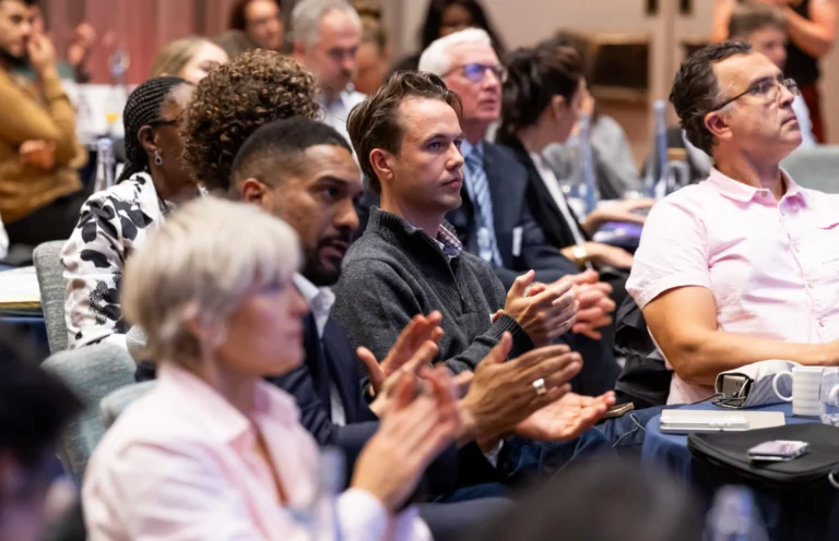 Attendees in the audience at the LawtechUK Investment Event