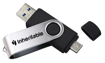 The Inheritable Vault @ Home USB, a 64GB twister key